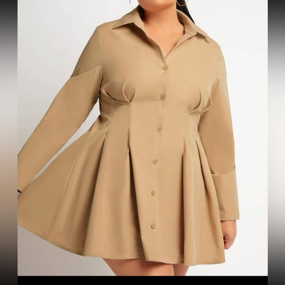 Shirt Dress Finta Kaki short